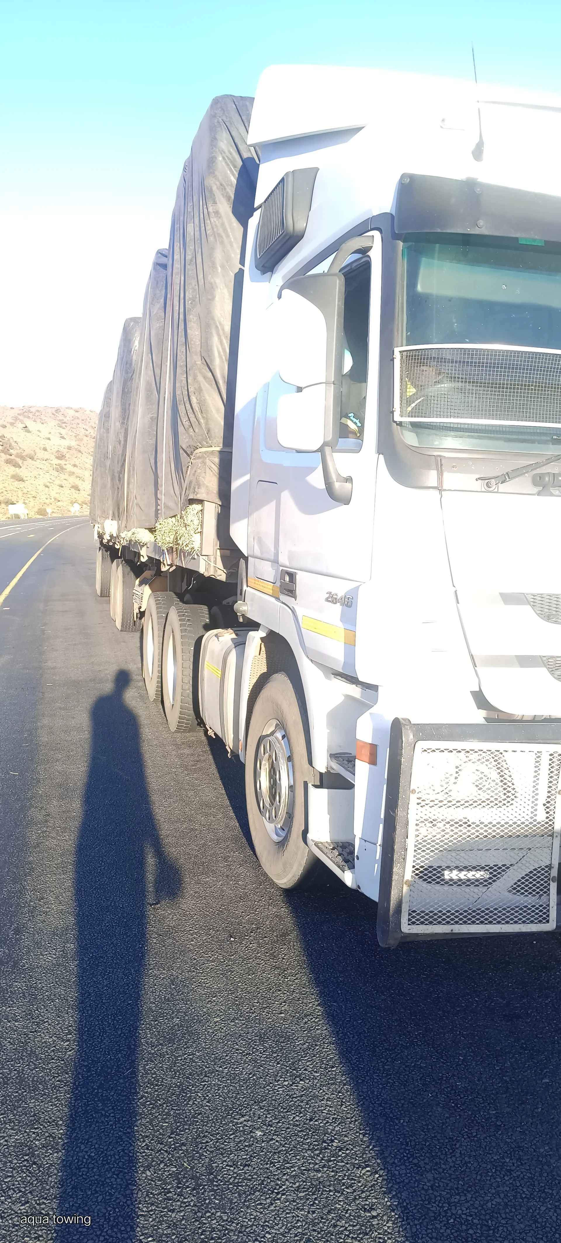Mobile mechanic service van parked on the road